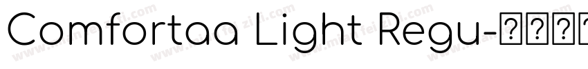 Comfortaa Light Regu字体转换